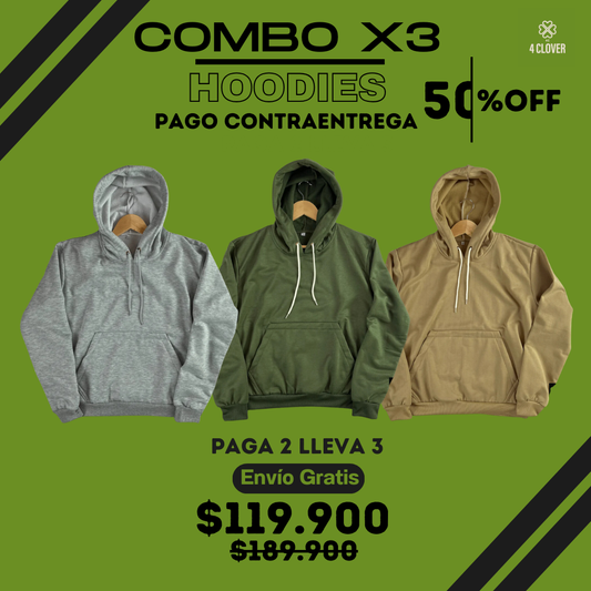 Combo 3 Hoodies