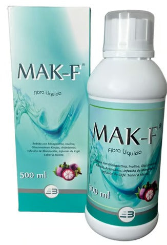 Fibra liquida MAK-F sabor a menta con mangostino 500ml